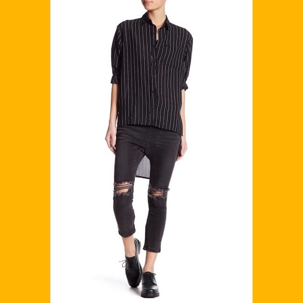 One Teaspoon Westwood Killers NWT cropped denim